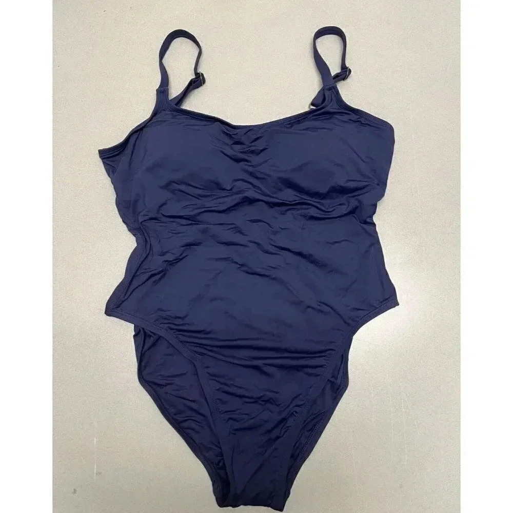Andie Laguna Swimsuit Size XX-Large XXL Tall Navy NWT Adjustable Bathing Suit